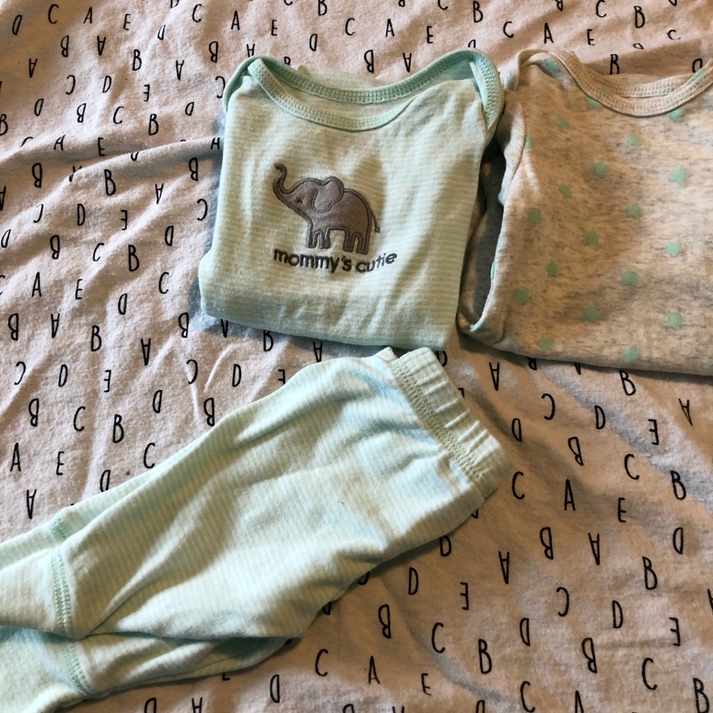 “Mommy’s Cutie” 3 pc Elephant Set